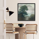 Shop Shape of the Valley (Square) Canvas Art Print-Abstract, Green, Square, View All, WA-framed wall decor artwork