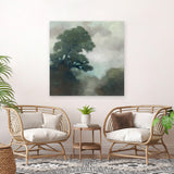 Shop Shape of the Valley (Square) Canvas Art Print-Abstract, Green, Square, View All, WA-framed wall decor artwork