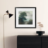 Shop Shape of the Valley (Square) Art Print-Abstract, Green, Square, View All, WA-framed painted poster wall decor artwork