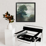 Shop Shape of the Valley (Square) Art Print-Abstract, Green, Square, View All, WA-framed painted poster wall decor artwork