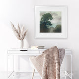 Shop Shape of the Valley (Square) Art Print-Abstract, Green, Square, View All, WA-framed painted poster wall decor artwork