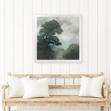 Shop Shape of the Valley (Square) Art Print-Abstract, Green, Square, View All, WA-framed painted poster wall decor artwork