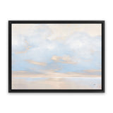 Shop Glint on the Horizon Blue Canvas Art Print-Abstract, Horizontal, Neutrals, Rectangle, View All, WA-framed wall decor artwork