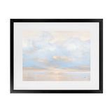 Shop Glint on the Horizon Blue Art Print-Abstract, Horizontal, Neutrals, Rectangle, View All, WA-framed painted poster wall decor artwork