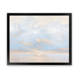Shop Glint on the Horizon Blue Art Print-Abstract, Horizontal, Neutrals, Rectangle, View All, WA-framed painted poster wall decor artwork