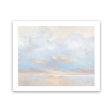 Shop Glint on the Horizon Blue Art Print-Abstract, Horizontal, Neutrals, Rectangle, View All, WA-framed painted poster wall decor artwork