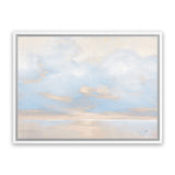 Shop Glint on the Horizon Blue Canvas Art Print-Abstract, Horizontal, Neutrals, Rectangle, View All, WA-framed wall decor artwork