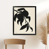Shop Peach I Art Print-Black, Botanicals, Portrait, Rectangle, View All, WA-framed painted poster wall decor artwork