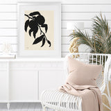 Shop Peach I Art Print-Black, Botanicals, Portrait, Rectangle, View All, WA-framed painted poster wall decor artwork