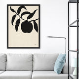 Shop Peach II Canvas Art Print-Black, Botanicals, Portrait, Rectangle, View All, WA-framed wall decor artwork