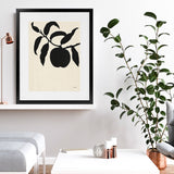 Shop Peach II Art Print-Black, Botanicals, Portrait, Rectangle, View All, WA-framed painted poster wall decor artwork