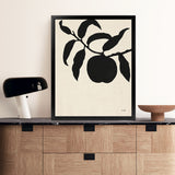 Shop Peach II Art Print-Black, Botanicals, Portrait, Rectangle, View All, WA-framed painted poster wall decor artwork