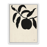 Shop Peach II Canvas Art Print-Black, Botanicals, Portrait, Rectangle, View All, WA-framed wall decor artwork