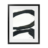 Shop Inky I Art Print-Abstract, Black, Portrait, Rectangle, View All, WA, White-framed painted poster wall decor artwork