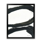 Shop Inky I Art Print-Abstract, Black, Portrait, Rectangle, View All, WA, White-framed painted poster wall decor artwork