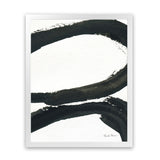 Shop Inky I Art Print-Abstract, Black, Portrait, Rectangle, View All, WA, White-framed painted poster wall decor artwork