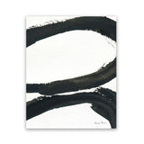 Shop Inky I Art Print-Abstract, Black, Portrait, Rectangle, View All, WA, White-framed painted poster wall decor artwork