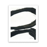 Shop Inky I Art Print-Abstract, Black, Portrait, Rectangle, View All, WA, White-framed painted poster wall decor artwork