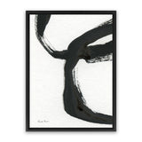 Shop Inky IV Canvas Art Print-Abstract, Black, Portrait, Rectangle, View All, WA, White-framed wall decor artwork