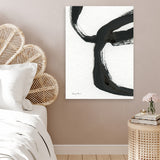 Shop Inky IV Canvas Art Print-Abstract, Black, Portrait, Rectangle, View All, WA, White-framed wall decor artwork