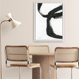 Shop Inky IV Canvas Art Print-Abstract, Black, Portrait, Rectangle, View All, WA, White-framed wall decor artwork