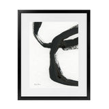 Shop Inky IV Art Print-Abstract, Black, Portrait, Rectangle, View All, WA, White-framed painted poster wall decor artwork