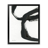 Shop Inky IV Art Print-Abstract, Black, Portrait, Rectangle, View All, WA, White-framed painted poster wall decor artwork