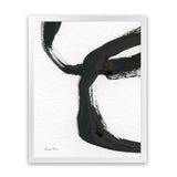 Shop Inky IV Art Print-Abstract, Black, Portrait, Rectangle, View All, WA, White-framed painted poster wall decor artwork
