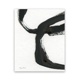 Shop Inky IV Art Print-Abstract, Black, Portrait, Rectangle, View All, WA, White-framed painted poster wall decor artwork