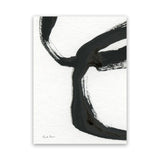 Shop Inky IV Canvas Art Print-Abstract, Black, Portrait, Rectangle, View All, WA, White-framed wall decor artwork
