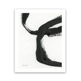 Shop Inky IV Art Print-Abstract, Black, Portrait, Rectangle, View All, WA, White-framed painted poster wall decor artwork