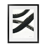 Shop Inky VI Art Print-Abstract, Black, Portrait, Rectangle, View All, WA, White-framed painted poster wall decor artwork