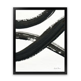 Shop Inky VI Art Print-Abstract, Black, Portrait, Rectangle, View All, WA, White-framed painted poster wall decor artwork