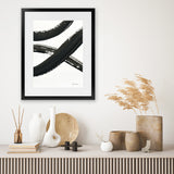 Shop Inky VI Art Print-Abstract, Black, Portrait, Rectangle, View All, WA, White-framed painted poster wall decor artwork