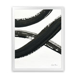 Shop Inky VI Art Print-Abstract, Black, Portrait, Rectangle, View All, WA, White-framed painted poster wall decor artwork