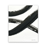Shop Inky VI Art Print-Abstract, Black, Portrait, Rectangle, View All, WA, White-framed painted poster wall decor artwork