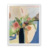 Shop Black Vase Art Print-Blue, Botanicals, Portrait, Rectangle, View All, WA-framed painted poster wall decor artwork