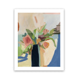 Shop Black Vase Art Print-Blue, Botanicals, Portrait, Rectangle, View All, WA-framed painted poster wall decor artwork