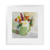 Shop Spring In A Green Pitcher (Square) Art Print-Florals, Green, Square, View All, WA-framed painted poster wall decor artwork