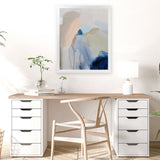 Shop Transitions III Art Print-Abstract, Blue, Neutrals, Portrait, Rectangle, View All, WA-framed painted poster wall decor artwork