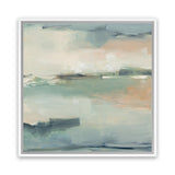 Shop Calm Waters (Square) Canvas Art Print-Abstract, Green, Square, View All, WA-framed wall decor artwork