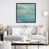 Shop Fog and Dew (Square) Canvas Art Print-Abstract, Blue, Square, View All, WA-framed wall decor artwork