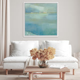 Shop Fog and Dew (Square) Canvas Art Print-Abstract, Blue, Square, View All, WA-framed wall decor artwork