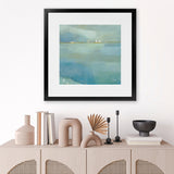 Shop Fog and Dew (Square) Art Print-Abstract, Blue, Square, View All, WA-framed painted poster wall decor artwork