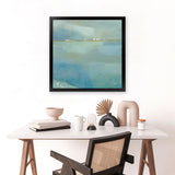 Shop Fog and Dew (Square) Art Print-Abstract, Blue, Square, View All, WA-framed painted poster wall decor artwork