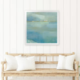 Shop Fog and Dew (Square) Art Print-Abstract, Blue, Square, View All, WA-framed painted poster wall decor artwork