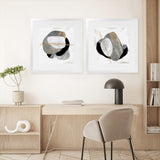 Shop Through Dimensions II (Square) Art Print-Abstract, Grey, PC, Square, View All-framed painted poster wall decor artwork