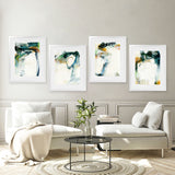 Shop Turbulence III Art Print-Abstract, Blue, Green, Portrait, Rectangle, View All, WA, White-framed painted poster wall decor artwork