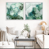 Shop Zen Panel I (Square) Canvas Art Print-Abstract, Green, PC, Square, View All-framed wall decor artwork