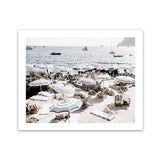 Shop A Day At Fontelina I Photo Art Print-Amalfi Coast Italy, Blue, Coastal, Hamptons, Landscape, Photography, View All-framed poster wall decor artwork